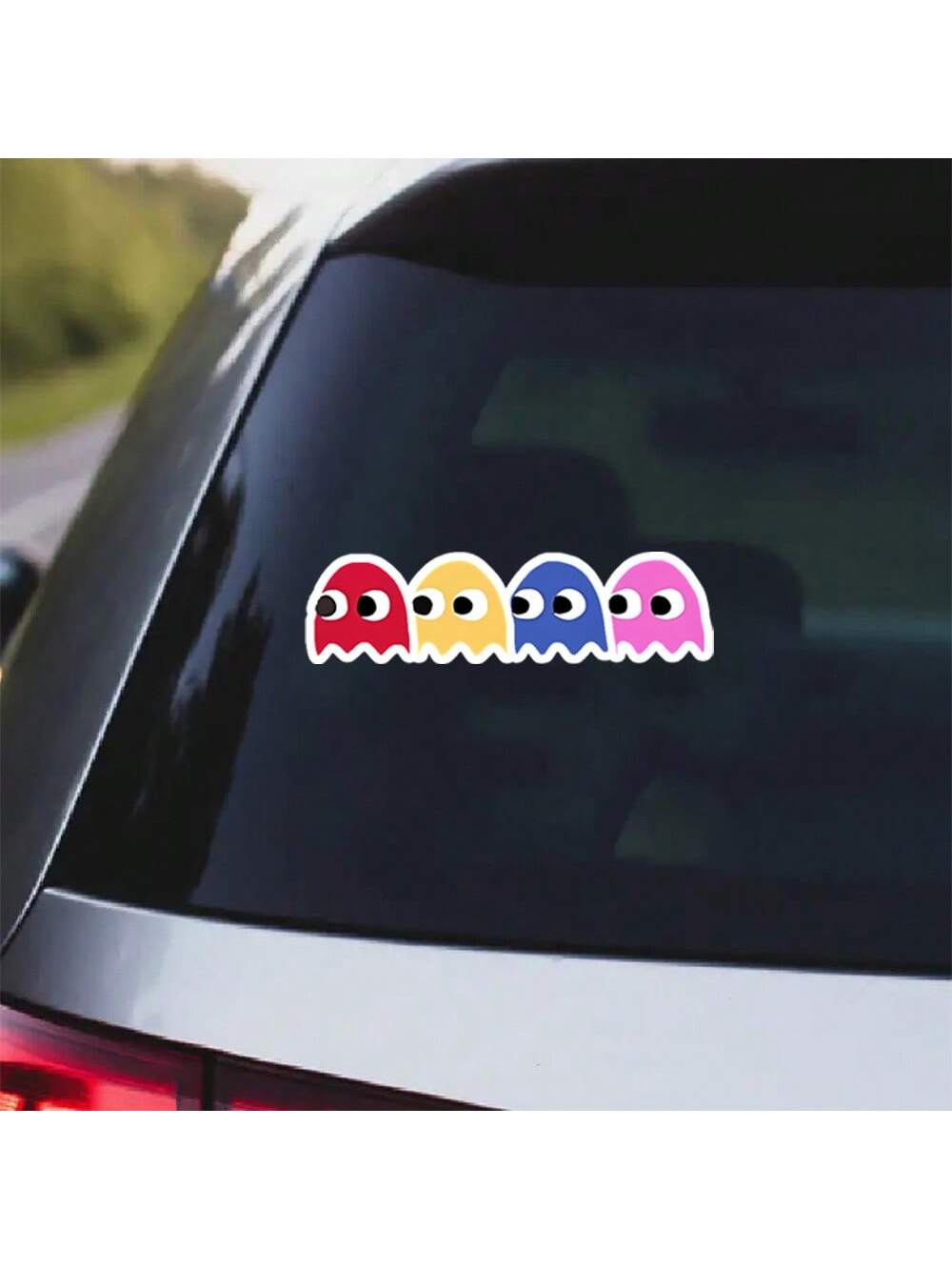Ghosts Vinyl Sticker- Retro Arcade Game Decal For Cars, Laptops, Water Bottles, And More- Perfect For Gamers, 80s Nostalgia, Geek Chic, Weatherproof, Colorful Ghosts Design, Ideal For Retro Gaming E