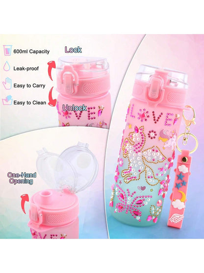 Gifts For Girls Age 4 5 6 7 8 9 10, Decorate Your Own Water Bottle And Baseball Cap, Birthday Gifts For Kids Ages 4-6, Fun Arts And Crafts Kit For Kids DIY Gift For Daughter Granddaughter 4-6 4-8