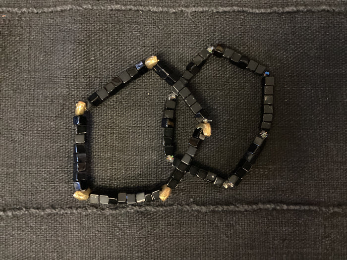 Glass bead bracelets