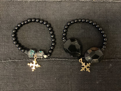 Glass bead bracelets