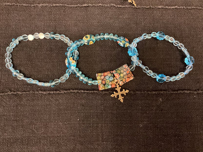 Glass bead bracelets