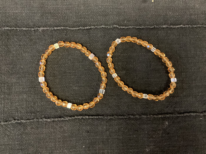 Glass bead bracelets