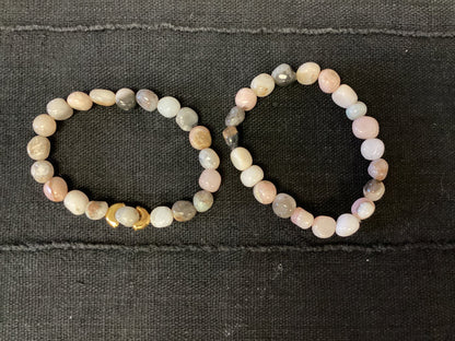 Marbled bead bracelet