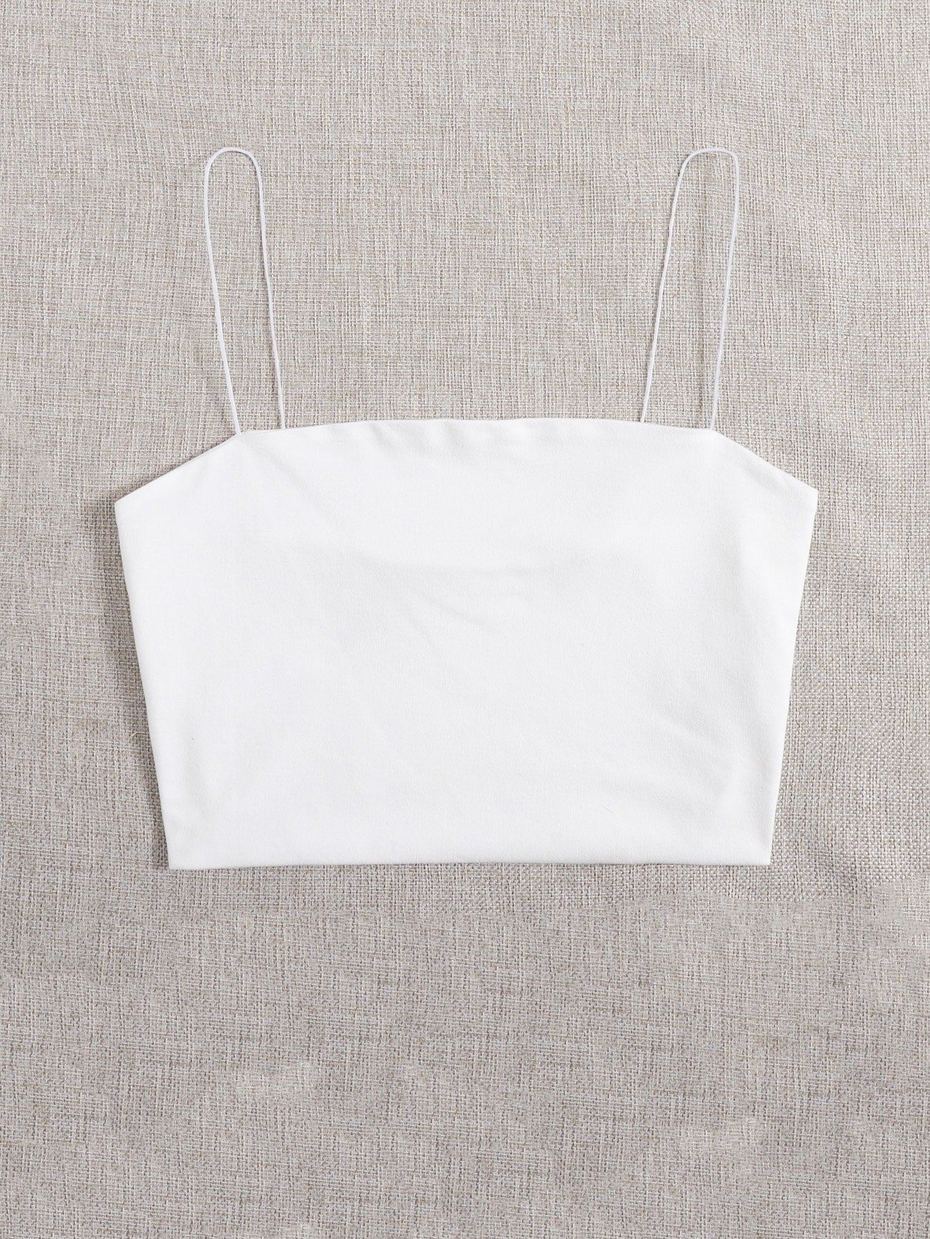 GlowEve Solid Slim Cami Crop Top