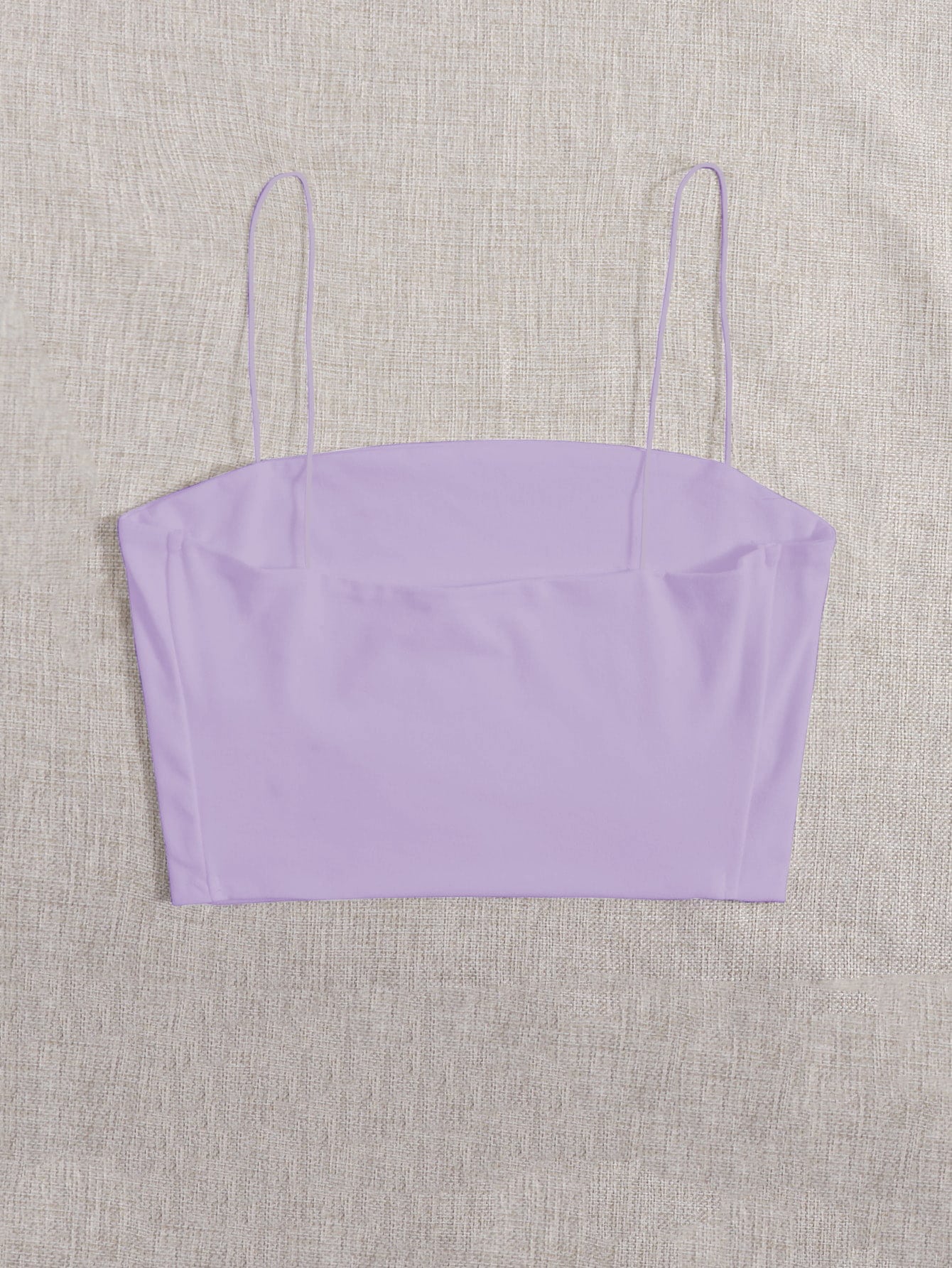 GlowEve Solid Slim Cami Crop Top