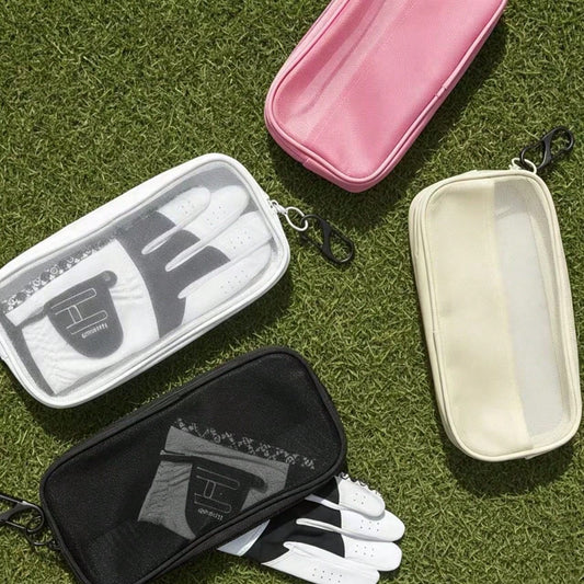Golf Glove Mesh Drying Bag, Convenient Hanging Storage Bag, Storage Pouch, Multi-Purpose, Can Hold Miscellaneous Items, Essential Golf Course Accessory