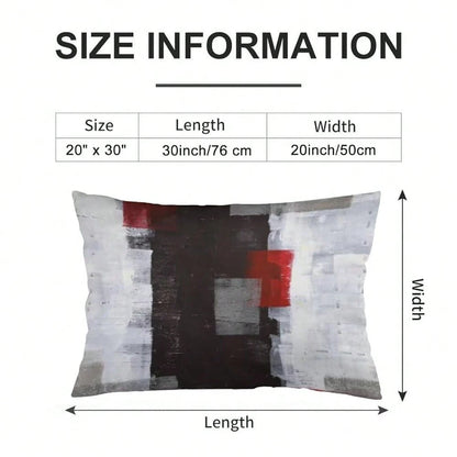 Grey Blue Abstract Art Painting Throw Pillow Cover FQueen Size White Blue Gray Lumbar Pillow Case Modern Soft Pillowcase Standard Pillow Cases With Zipper Decorative Cushion Covers For Bed,Sofa,20\X30