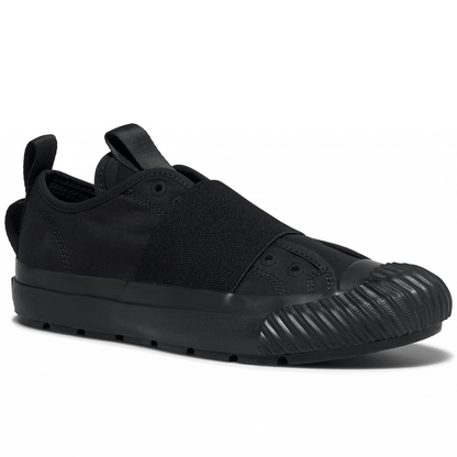 Black low-top sneaker gif