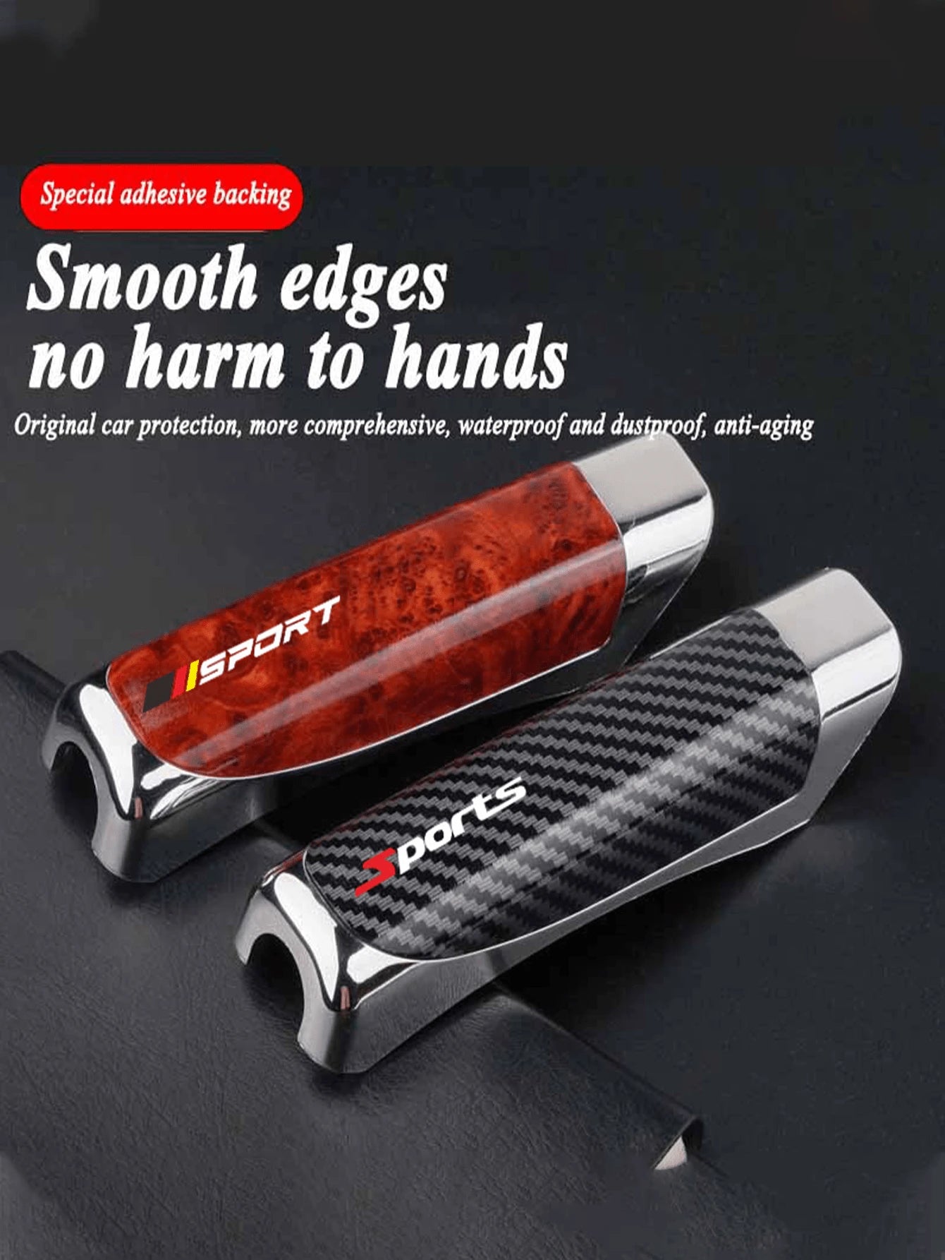 Handbrake Grip Cover, Car Handbrake Cap, Made Of High-Quality ABS Plastic, Smooth Surface, Interior Accessories For Sedans And Suvs.