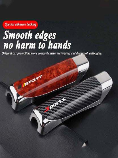 Handbrake Grip Cover, Car Handbrake Cap, Made Of High-Quality ABS Plastic, Smooth Surface, Interior Accessories For Sedans And Suvs.