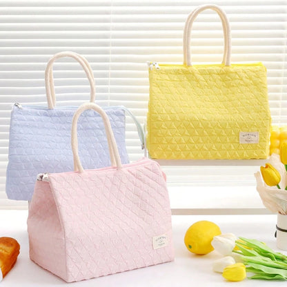 Handheld Macaron Insulated Bag, Large Capacity Lunch Box Bag, Office Lunch Bag, Fresh-Keeping Mom Bag, Bento Box