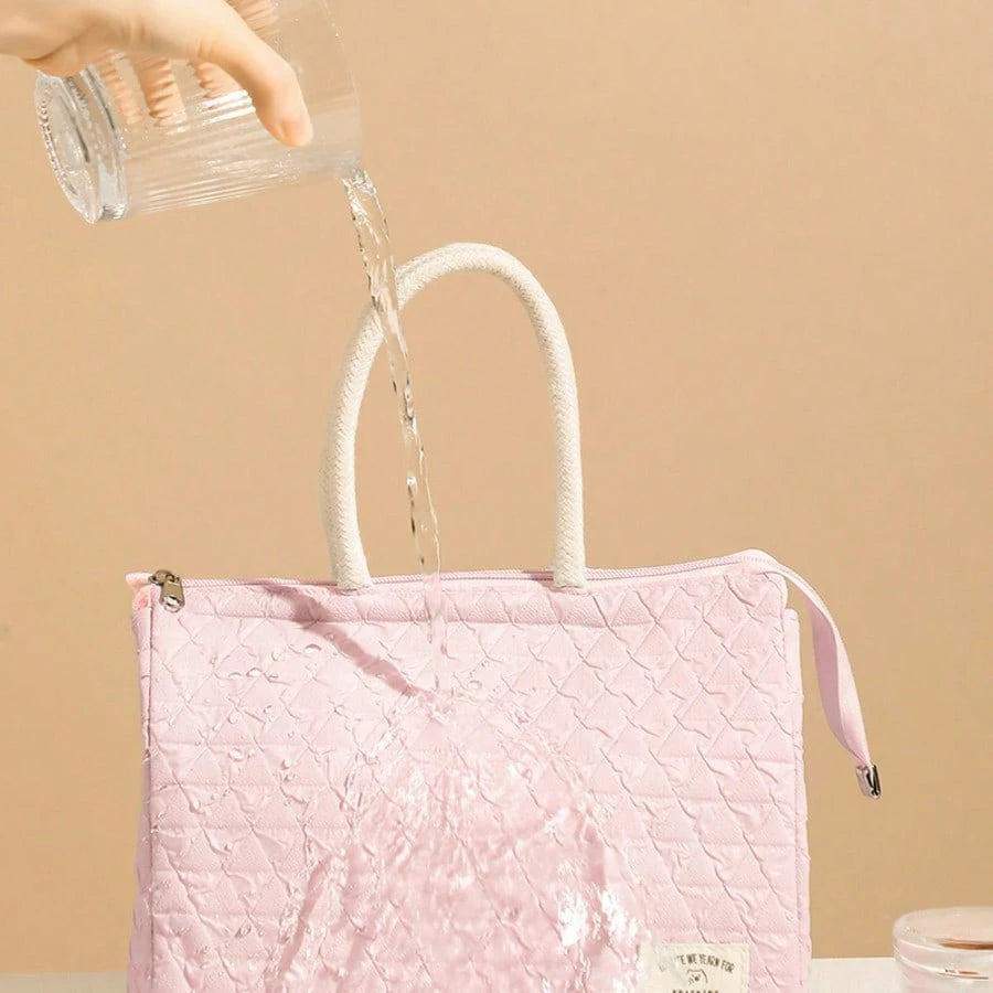 Handheld Macaron Insulated Bag, Large Capacity Lunch Box Bag, Office Lunch Bag, Fresh-Keeping Mom Bag, Bento Box