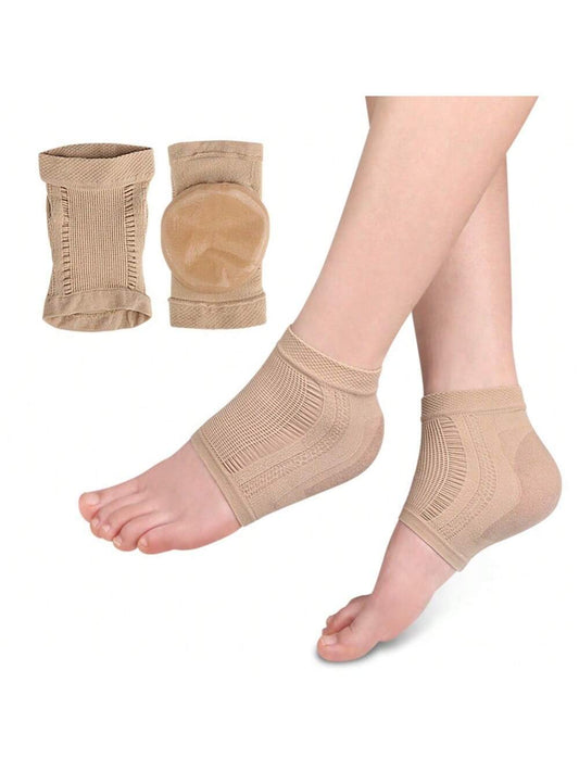 Heel Pain Relief Socks With Gel Moisturizing Pad, Anti-Cracking, Spurs/Knocking Relief Foot Care Pads, For Women Men Sneakers Shoes, Casual Shoes, Back To School Supplies, Boots Accessories For Shoes