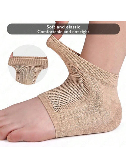 Heel Pain Relief Socks With Gel Moisturizing Pad, Anti-Cracking, Spurs/Knocking Relief Foot Care Pads, For Women Men Sneakers Shoes, Casual Shoes, Back To School Supplies, Boots Accessories For Shoes