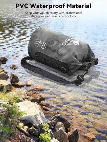 HEETA Dry Bag Waterproof For Women Men, 5L/10L/20L/30L/40L Roll Top Lightweight Dry Storage Bag Backpack With Phone Case For Travel Swimming Boating Kayaking Paddle Board Camping Beach Accessories