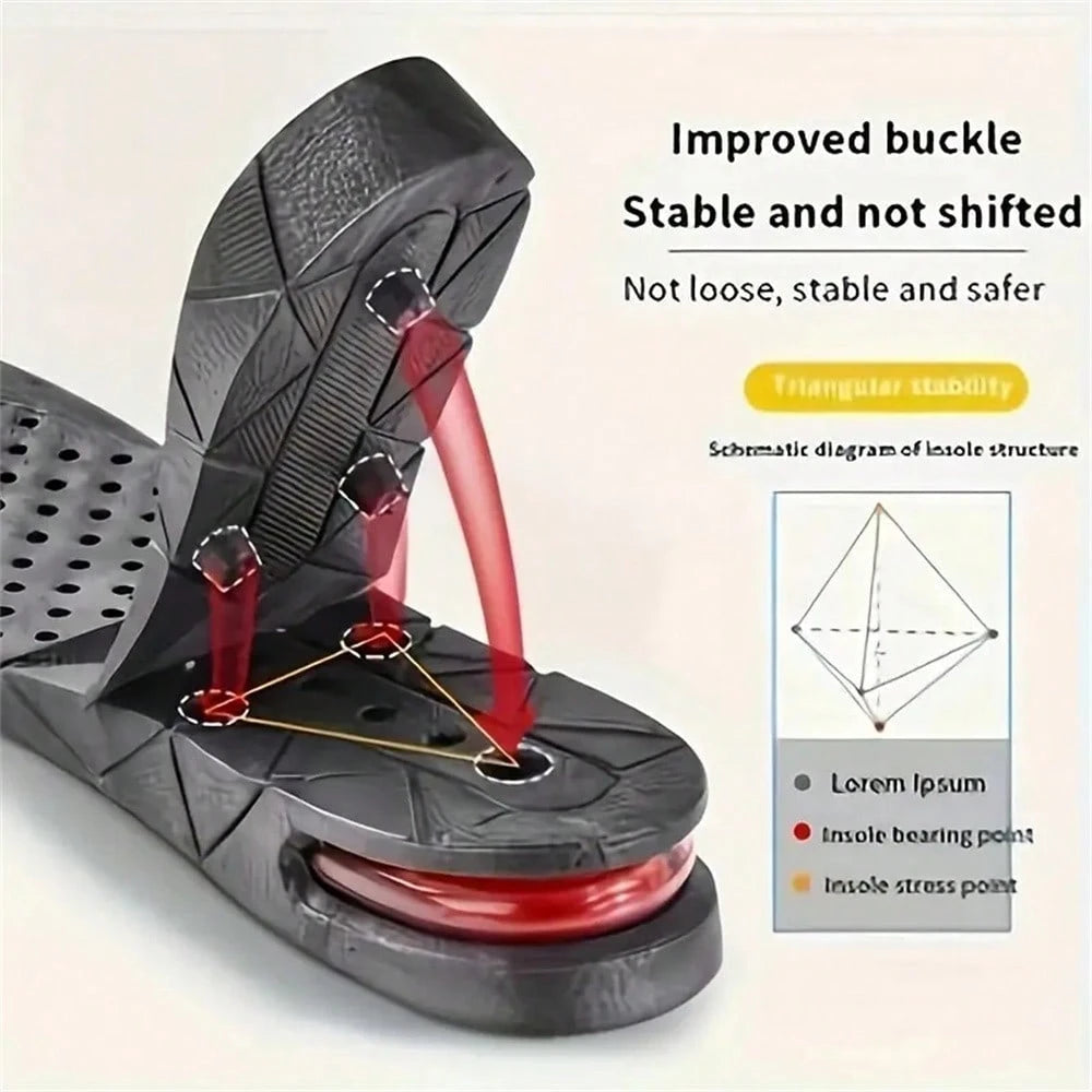Height Increasing Insoles, Invisible Height Increasing Inserts, Air Cushion Insoles, Adjustable Height Insoles, Trimmable Insoles, Women Boots Accessories