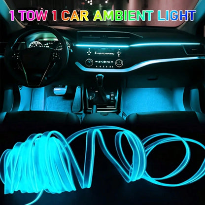 [High-Brightness Ambient Kit] 3 Meters/118 Inches, With Music Synchronization Mode, Offering 16 Million Color Options And Brightness Adjustment.
