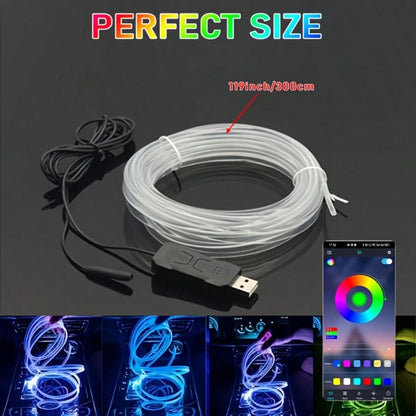 [High-Brightness Ambient Kit] 3 Meters/118 Inches, With Music Synchronization Mode, Offering 16 Million Color Options And Brightness Adjustment.