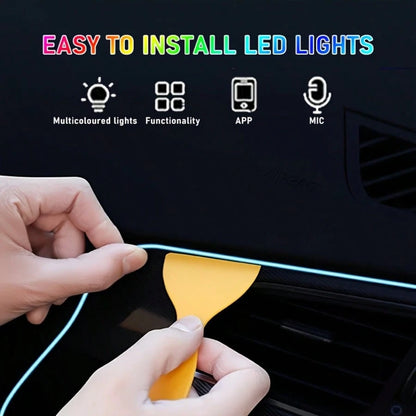 [High-Brightness Ambient Kit] 3 Meters/118 Inches, With Music Synchronization Mode, Offering 16 Million Color Options And Brightness Adjustment.