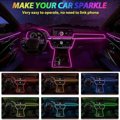 [High-Brightness Ambient Kit] 3 Meters/118 Inches, With Music Synchronization Mode, Offering 16 Million Color Options And Brightness Adjustment.