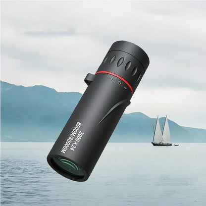 High Power HD Monocular Telescope Portable Single Tube Design For Outdoor Activities- Ideal For Camping, Hunting, Travel, Concerts, Fishing- Plastic, No Electricity Required, No Feathers- Perfect C