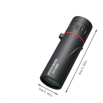 High Power HD Monocular Telescope Portable Single Tube Design For Outdoor Activities- Ideal For Camping, Hunting, Travel, Concerts, Fishing- Plastic, No Electricity Required, No Feathers- Perfect C
