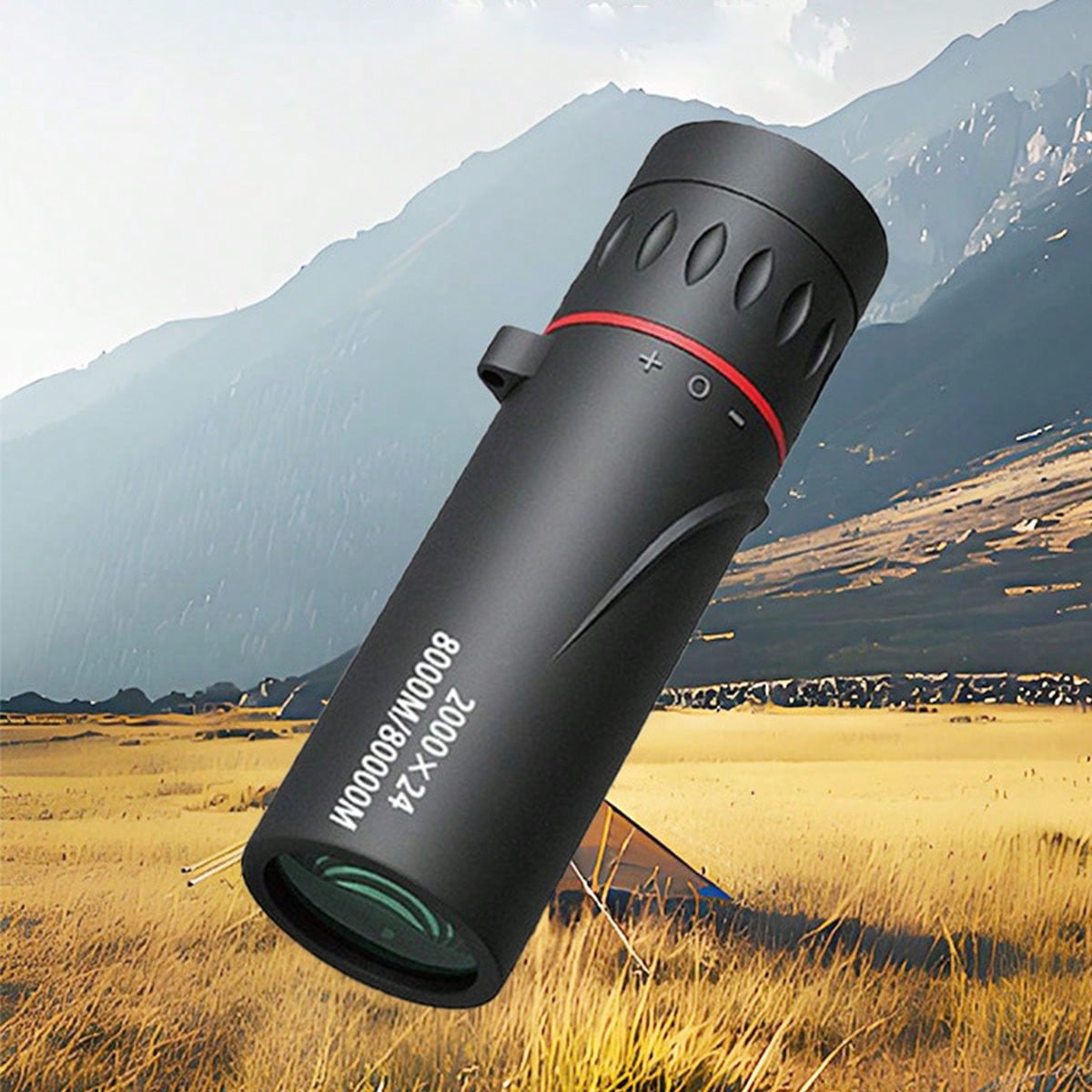 High Power HD Monocular Telescope Portable Single Tube Design For Outdoor Activities- Ideal For Camping, Hunting, Travel, Concerts, Fishing- Plastic, No Electricity Required, No Feathers- Perfect C