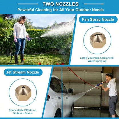 High Pressure Washer Extension Wand, Upgraded 2-In-1 Hydro Jet Hose Nozzle High Pressure For Car, 2026 New Water Arrow Sprayer, Jet Gutter Cleaning Tools For Patio Garden Outdoor Cleaning