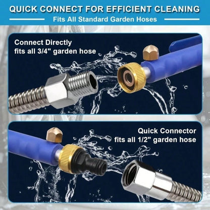 High Pressure Washer Extension Wand, Upgraded 2-In-1 Hydro Jet Hose Nozzle High Pressure For Car, 2026 New Water Arrow Sprayer, Jet Gutter Cleaning Tools For Patio Garden Outdoor Cleaning