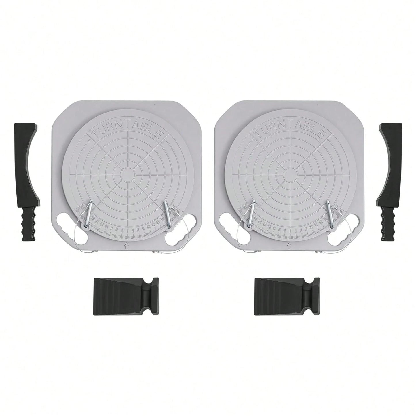 HOHOBLA 1 Pair Wheel Alignment Turn Plates, 5 Ton Heavy Duty 360° Rotating Turn Plate Table, Magnesium Alloy Turntable Wheel Alignment Tool For Car Truck & SUV Front End Repair
