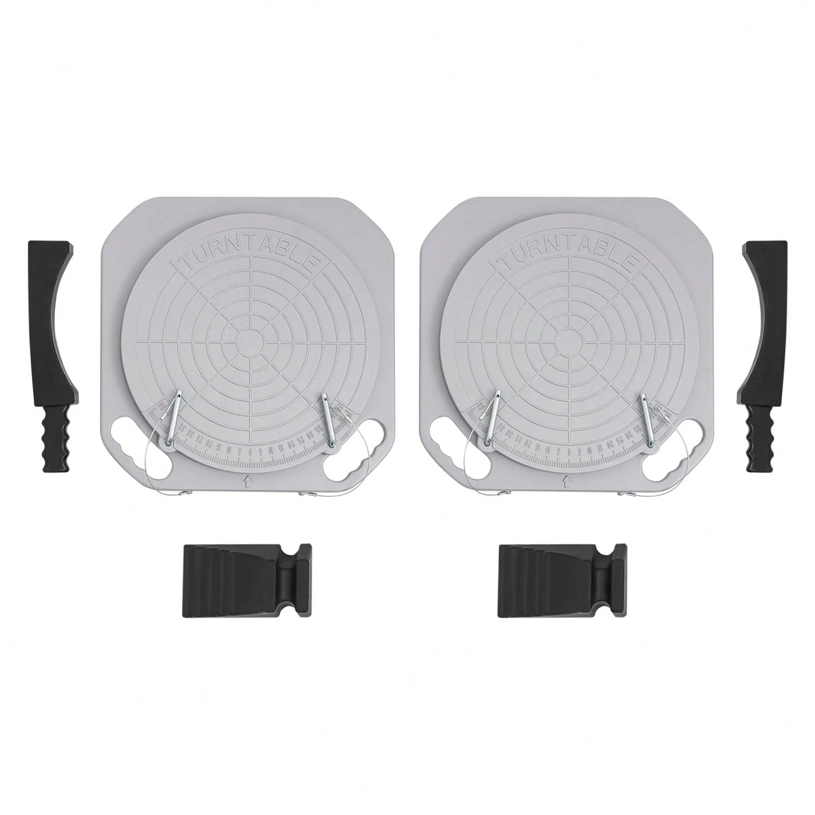 HOHOBLA 1 Pair Wheel Alignment Turn Plates, 5 Ton Heavy Duty 360° Rotating Turn Plate Table, Magnesium Alloy Turntable Wheel Alignment Tool For Car Truck & SUV Front End Repair