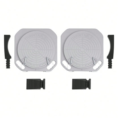 HOHOBLA 1 Pair Wheel Alignment Turn Plates, 5 Ton Heavy Duty 360° Rotating Turn Plate Table, Magnesium Alloy Turntable Wheel Alignment Tool For Car Truck & SUV Front End Repair