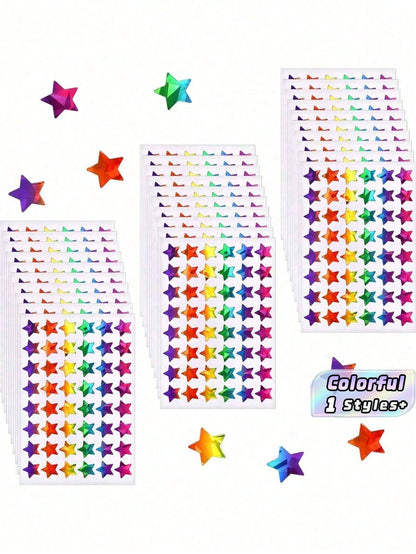 Holographic Stickers For Reward Chart, Student Classroom Decor, Scrapbooking, Waterproof Vinyl Labels