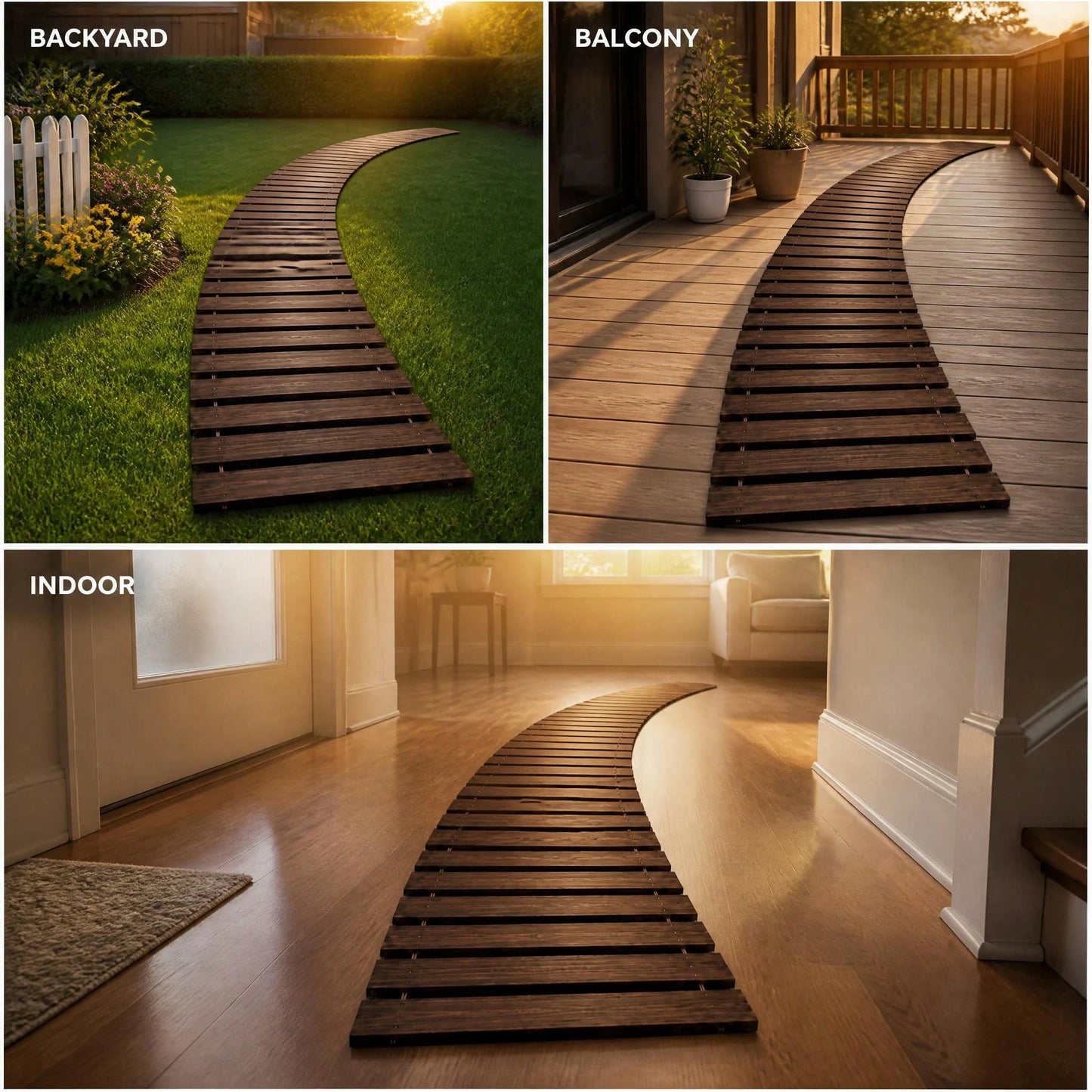 HOWSENTRIP Flexible Garden Lawn Edging Border, Heavy-Duty Landscape Edge Barrier For Yard Paths Flower Beds Driveways, 36-192in Length Options