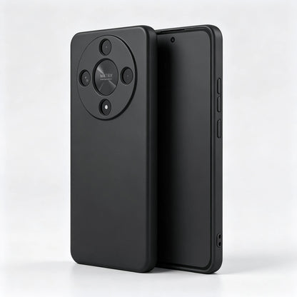 HW And Honor Series Matte Black Fingerprint-Free Phone Case Anti-Slip Grease Resistant Flexible TPU Shell Raised Lens & Screen Edge Shock Absorbing Anti-Bump Accurate Openings Thin Full Coverage Durab