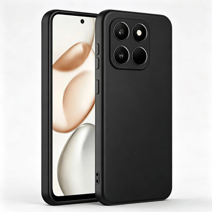 HW And Honor Series Matte Black Fingerprint-Free Phone Case Anti-Slip Grease Resistant Flexible TPU Shell Raised Lens & Screen Edge Shock Absorbing Anti-Bump Accurate Openings Thin Full Coverage Durab