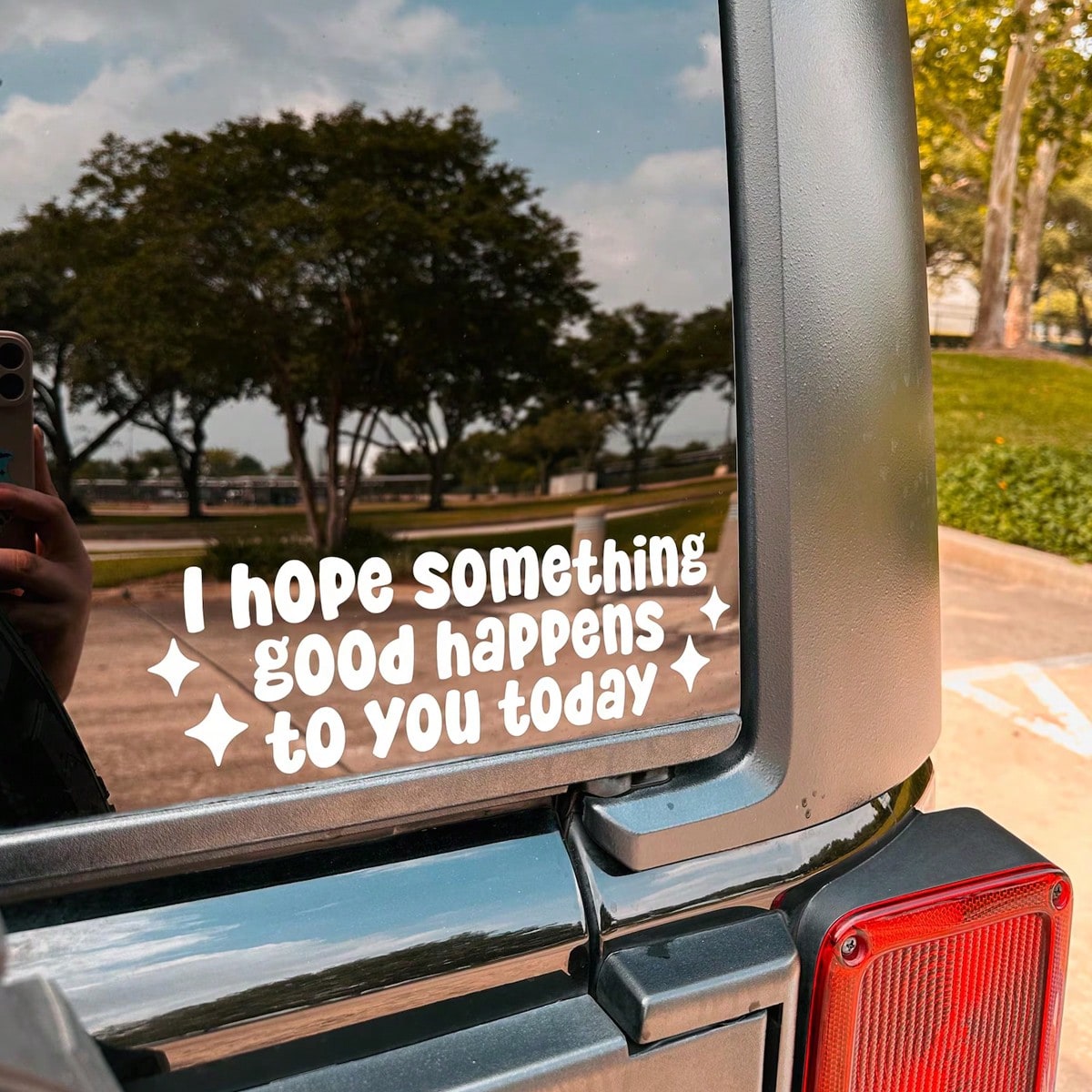 I Hope Good Things Happen Today Car Sticker, Waterproof Vinyl Car Sticker, Friendly Sticker, Inspirational Car Sticker, Cute Gift For Her