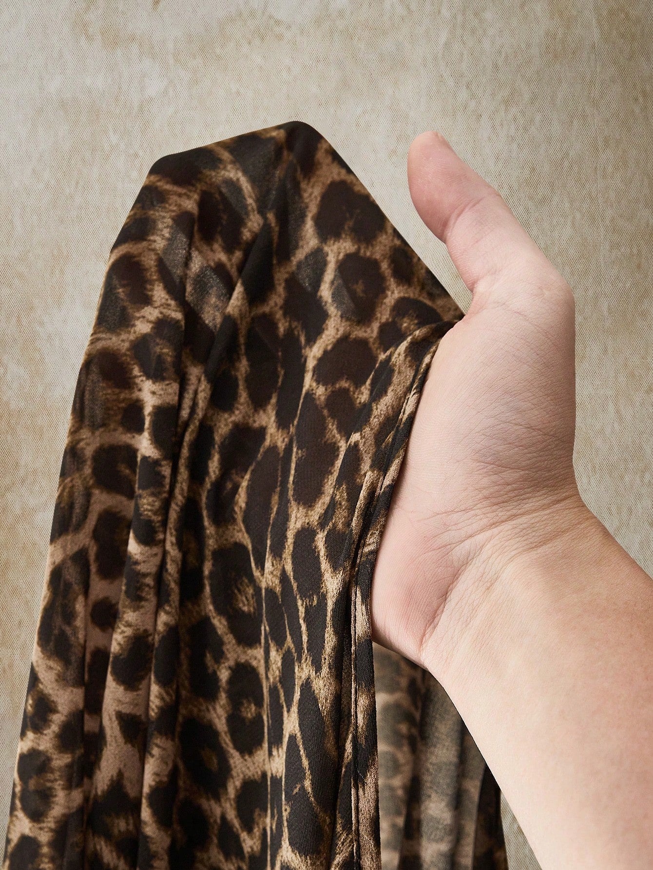 ICON Plus Size Brown Y2K Sexy Leopard Print Asymmetrical Hem Loose Top,Summer 70's Retro Bohemian Music Festival Night Out Beach Club Party Tops
