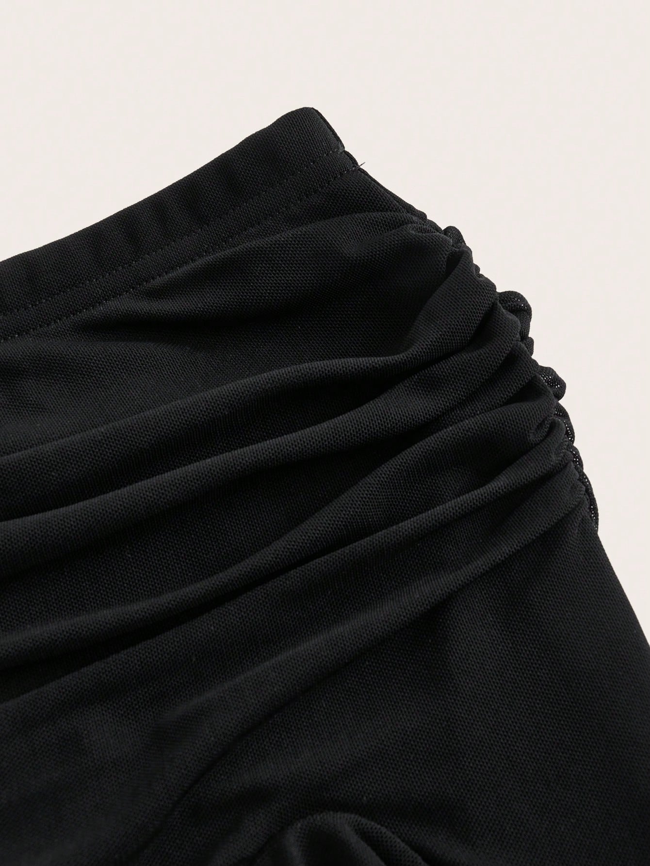 ICON Women's Ruffle Hem Slit Design Casual Versatile Date Night Skirt