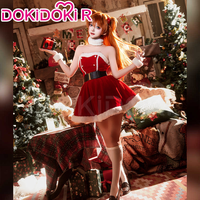 【In Stock】【Size S-2XL】DokiDoki-R Anime Cosplay Costume Red White Christmas