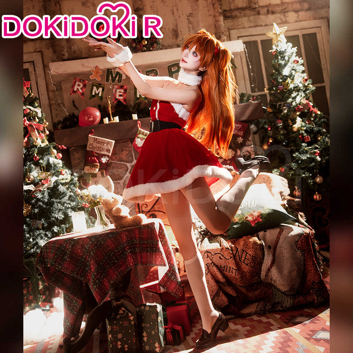 【In Stock】【Size S-2XL】DokiDoki-R Anime Cosplay Costume Red White Christmas