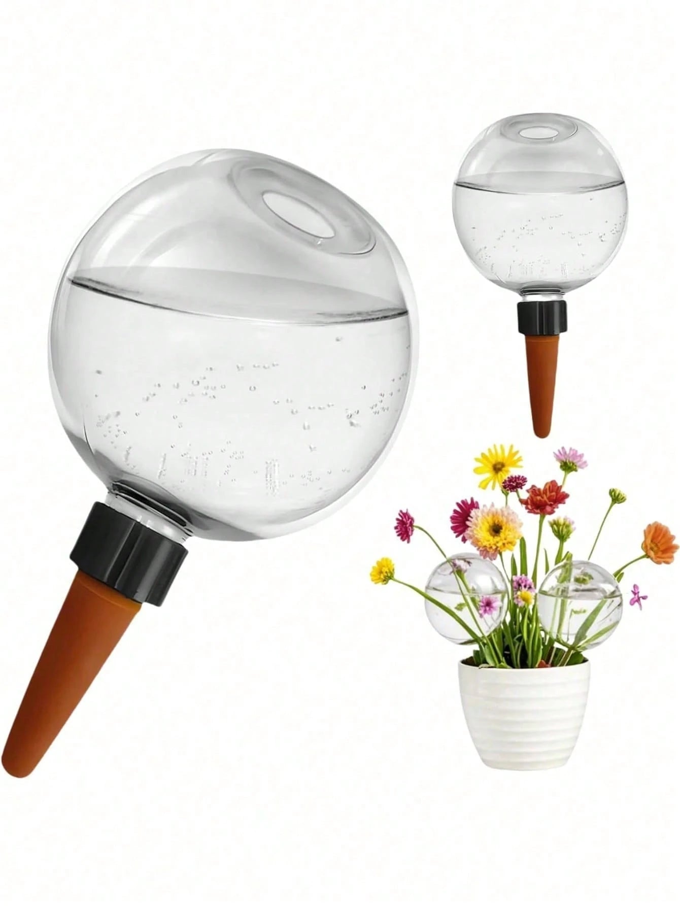 Indoor Garden Automatic Watering Tool Drip Irrigation System Watering Device For Potted Flowers And Plants 500ML Capacity Can Water Automatically For About 6 Days