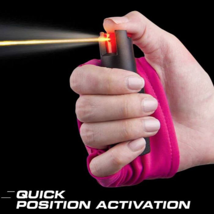 InstaFire Personal Defense Pepper Spray 1/2 oz With Activewear Hand Sleeve