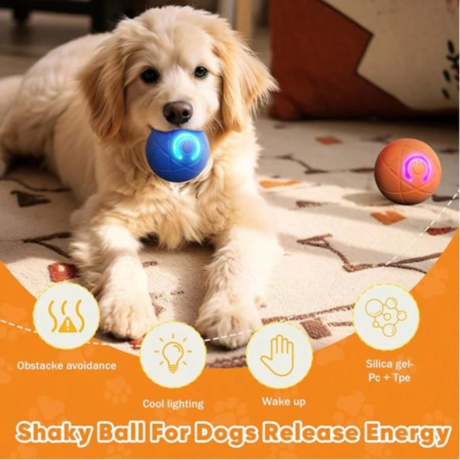 Interactive Dog Toys Dog Balls, Shaky Ball Toy For Dogs, Rechargeable Automatic Moving Swinging