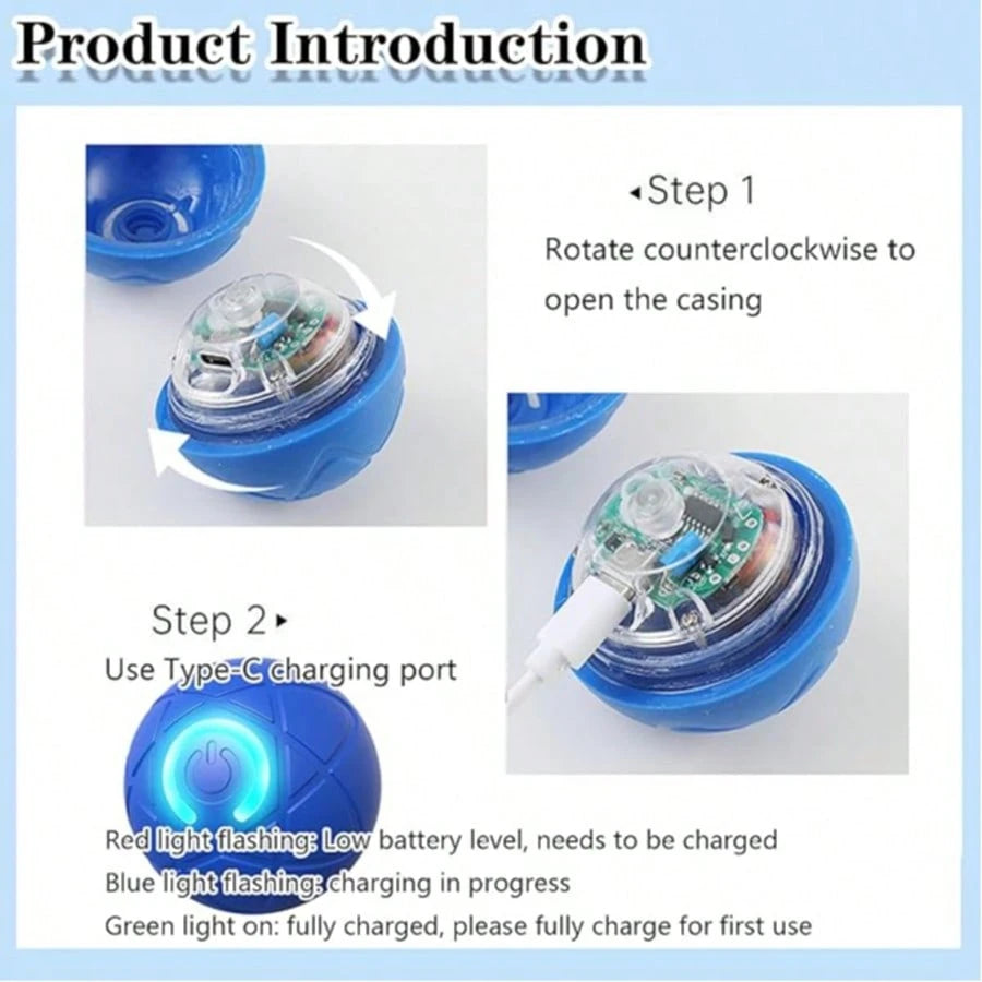 Interactive Dog Toys Dog Balls, Shaky Ball Toy For Dogs, Rechargeable Automatic Moving Swinging