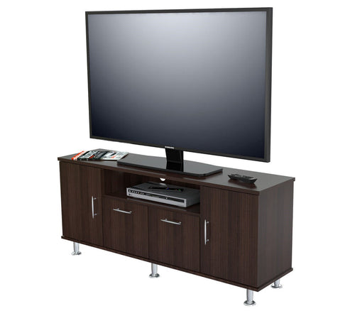 Inval 60 Inches Flat-Screen TV Stand - Espresso Wengue