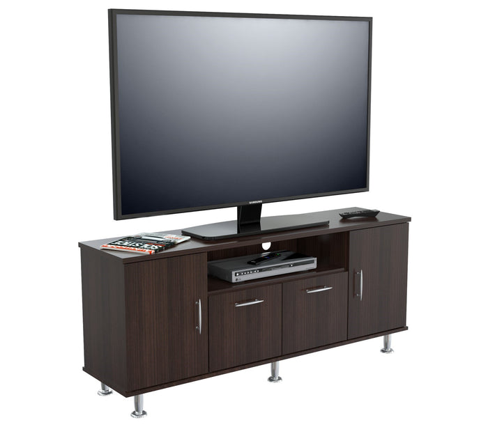 Inval 60 Inches Flat-Screen TV Stand - Espresso Wengue