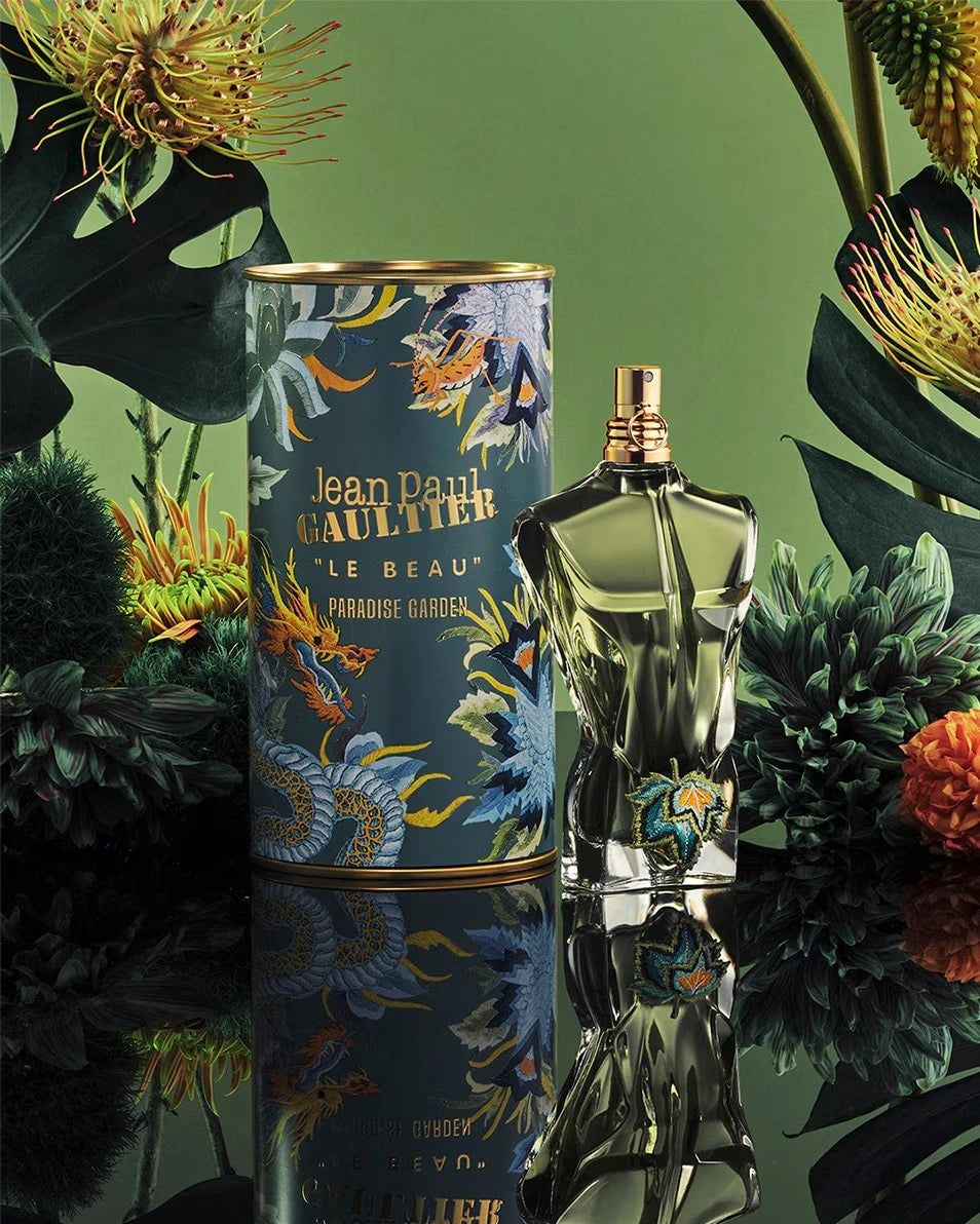 Jean Paul Gaultier Le Beau Paradise Garden Perfume, EDP Light Essence. Featuring Fresh Floral And Fruity Aromas, Perfect For Spring And Summer Use! 125ml/4.2oz, It's Great For Daily Use Or Gift Giving