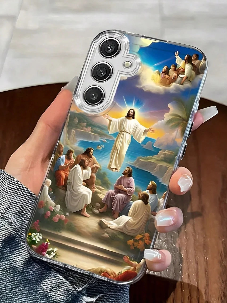 Jesus Phone Case The Product Is A 2D Image Suitable For Compatible With GalaxyA10/10s/12/13/14/15/16/20/20s/22/23/24/25/30/33/34/35/52/53/50/50s/54/72/73,Note20/10,S21/22/23/24/25 Ultra/FE+,As Well As