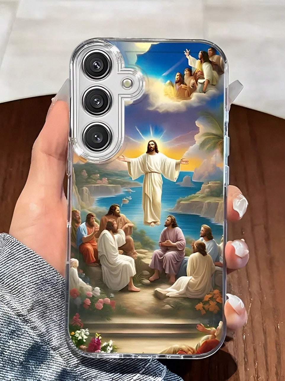 Jesus Phone Case The Product Is A 2D Image Suitable For Compatible With GalaxyA10/10s/12/13/14/15/16/20/20s/22/23/24/25/30/33/34/35/52/53/50/50s/54/72/73,Note20/10,S21/22/23/24/25 Ultra/FE+,As Well As